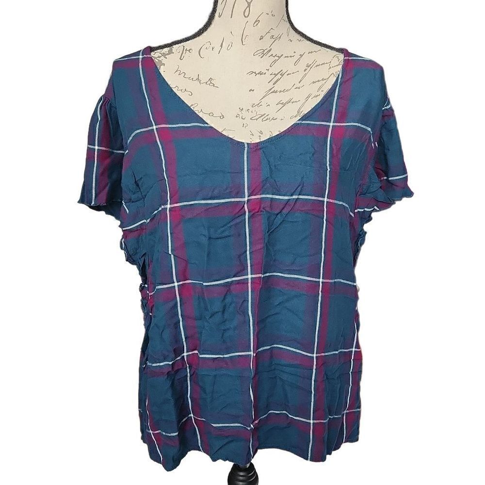 Massini Plaid Blouse